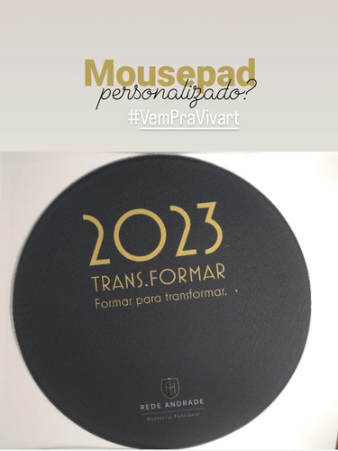 Mousepad Personalizado Com A Sua Marca 100 Unidades