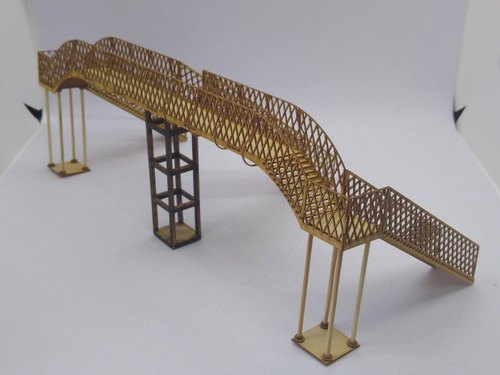 Imagen 5 de 10 de Nico Puente Peatonal 3 Escaleras Kit Fibrofacil H0(mnt 120)