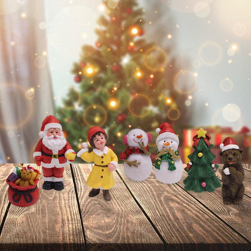 7x Adorno Navideño En Miniatura, Centro De Mesa, Comedor,