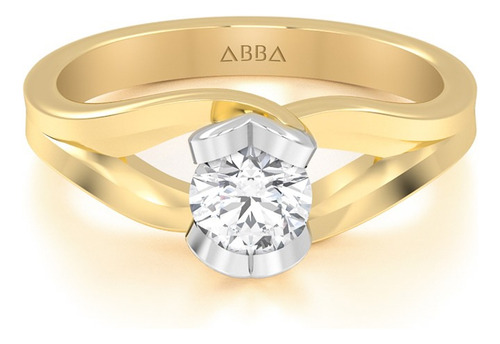 Anillo De Compromiso Moissanita Oro 10k Venus Abba Joyas
