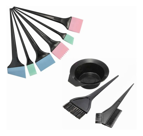 Set Brochas Silicona Para Tinturar Y Decolorar Estilistas