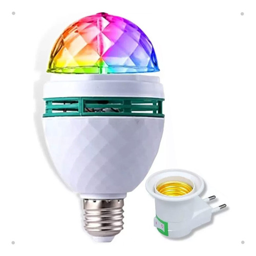 Bola Maluca Lâmpada De Led Colorido Giratória Jogo Co02