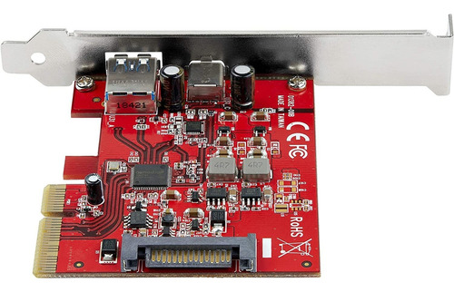 Startech.com Tarjeta Pcie Usb Y Usb-c De 2 Puertos Y 10 Gbps