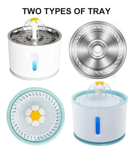 Dispensador Fuente De Agua Led Automático Mascota Perro Gato