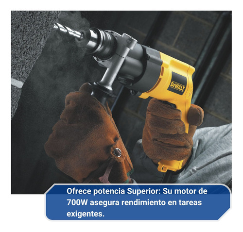 Taladro Percutor Eléctrico 13mm Dewalt Dw505 700w 220v 50 Hz Amarillo 50 Hz