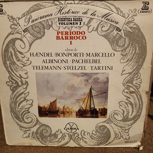 Lp Panorama Historico De La Musica Tartini, Pachelbel,albino