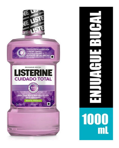 Enjuague Bucal Listerine® Cuidado Total X 1lt