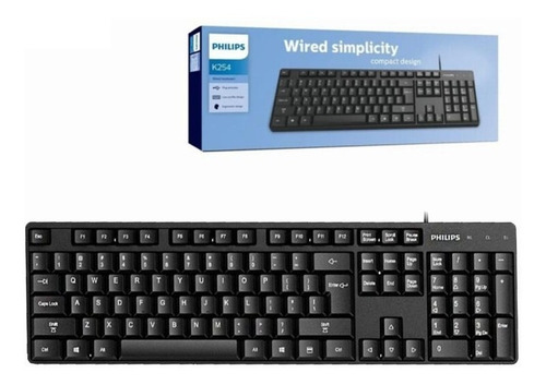 Teclado Alambrico Philips K254