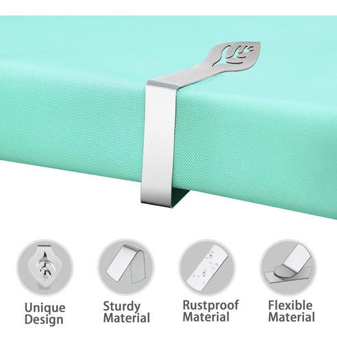 Paquete De 10 Clips Para Mantel De Mesa, Clip De Mantel De P
