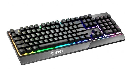 Teclado Gamer Pc Msi Vigor Gk30 Rgb Rainbow Gaming Us 