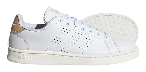 Tenis adidas sales blancos de piel