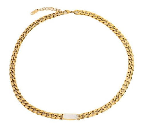 Collar Enchapado En Oro 18k Mod. Cubano Ohmystore