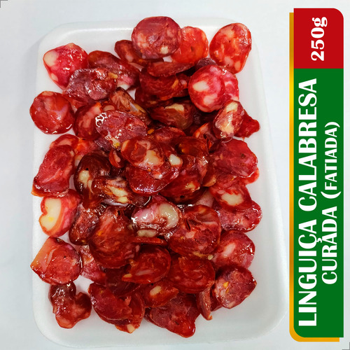 Linguiça Calabresa Curada (fatiada) - Sabor Intenso