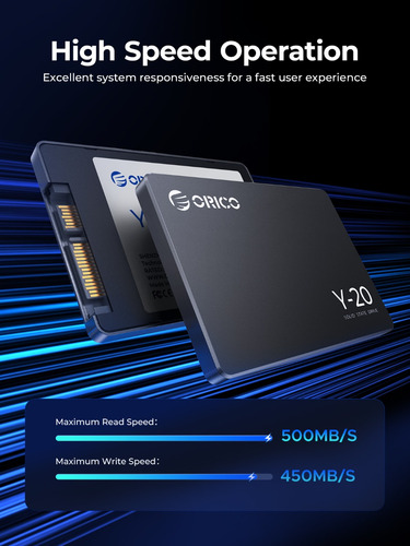 Disco Sólido Ssd Interno Orico 256gb Sata 2.5 For Laptop Pc