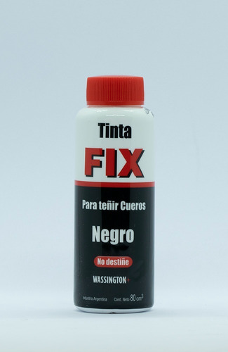 Tinta Fix Cuero Negro 80 Grs