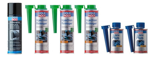 3 Injection Reiniger 2 Octane Plus 1 Silicon Spray Liqui Mol