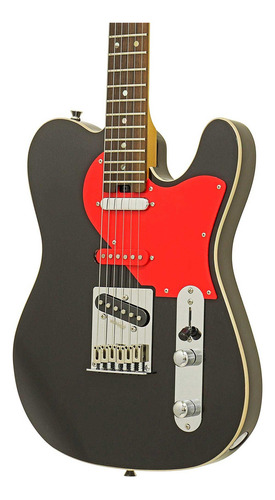 Guitarra Elétrica Aria Telecaster Preta Com Diapasão De Pau-rosa