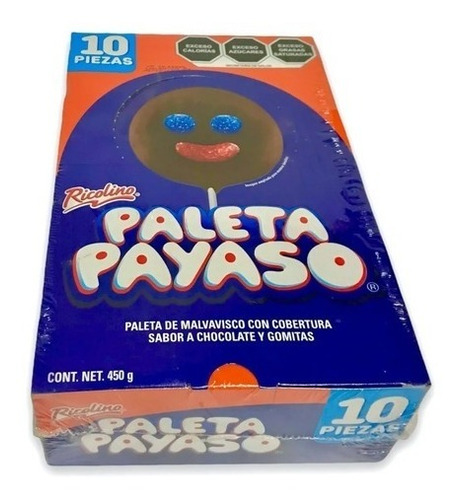 Paleta Payaso Ricolino 10pzas 450g