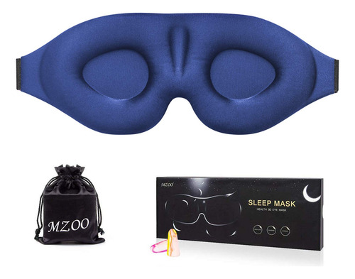 Mascara De Ojos Para Dormir De Espuma Viscoelastica Azul Marino