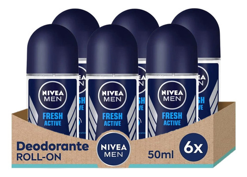 Nivea Fresco Activo, Enrollable, Libre De Alcohol, Desodora