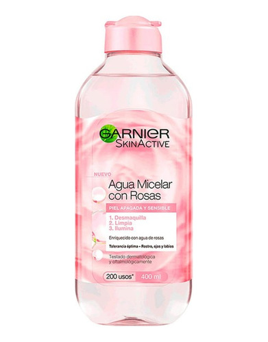 Garnier Skin Active Agua Micelar Con Rosas 400ml