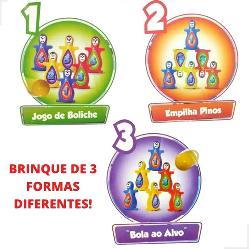 Boliche Pinguim 3 Em 1 - Algazarra Liso