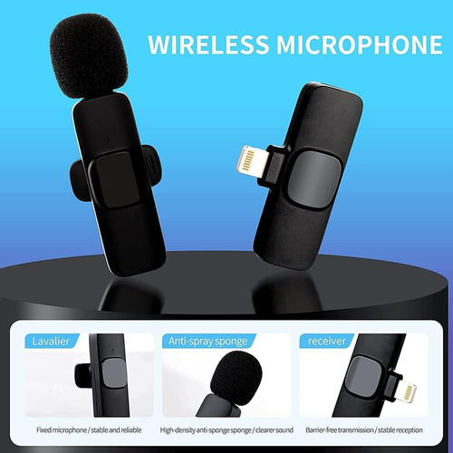 Microfono Profesional Lavalier Individual Tipo Lightning Ios