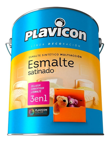 Plavicon Esmalte Sintetico Satinado Calidad Premium 1 L
