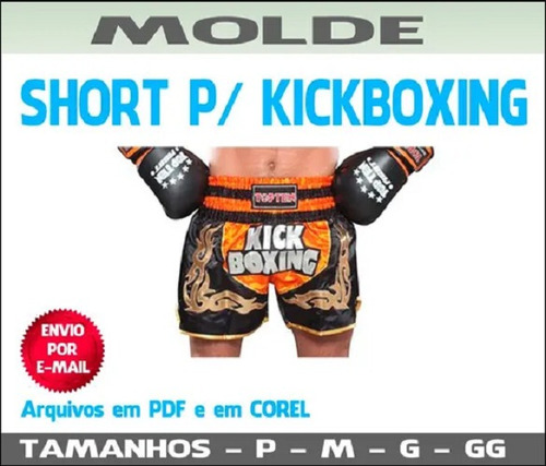 Molde Bermudas Para Kicboxing - Muay Thai - Artes Marciais