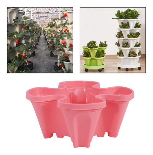 Jardinera Vertical Jardinera De Fresas Maceta Compatible Con