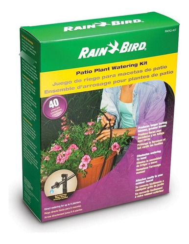 Kit de sistema de irrigação por gotejamento de pátio, Rain Bird