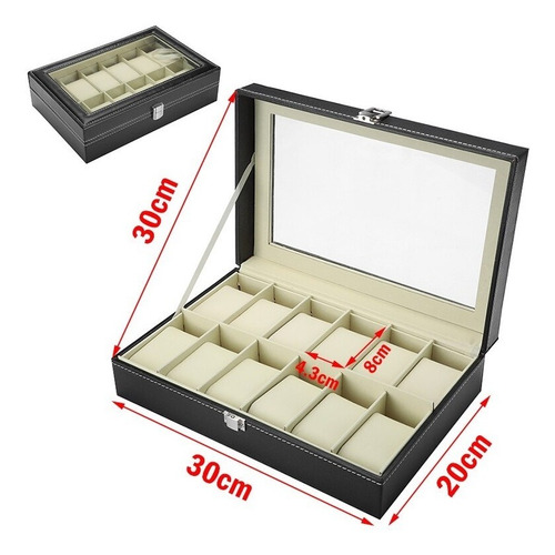 Imagen 2 de 8 de Caja De Reloj De Lujo De 12 Plazas, Estuche, Gran Promoción