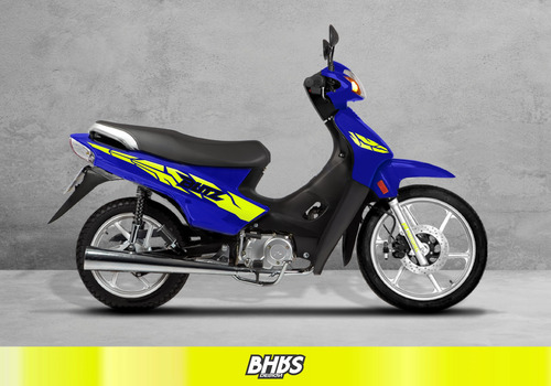 Calcos Motomel Blitz 110 V8 Kit 1 Amarillo Fluo Y Negro