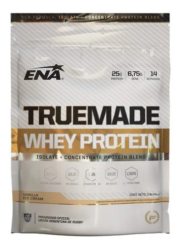 Imagen 1 de 1 de True Made - Whey Protein 500grs Ena Sport - Proteina.