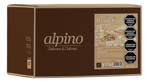 Chocolate Alpino Lodiser Reposteria Caja 6kg