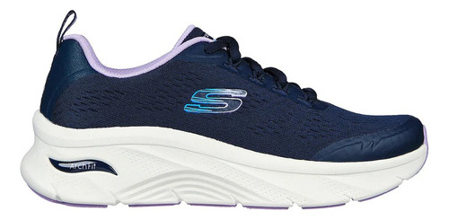 Zapatillas Mujer Skechers Arch Fit D'lux Cozy Path Azul Mno