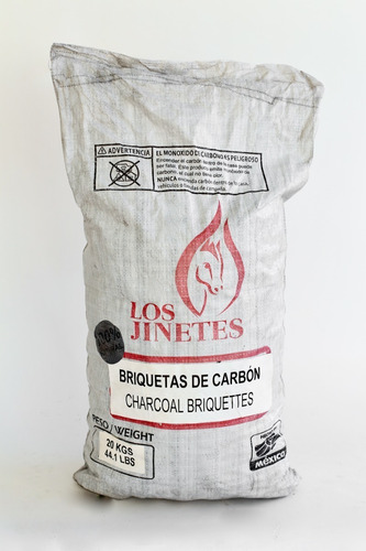 Briquetas De Carbon Vegetal Tipo Almohadilla 20kg 