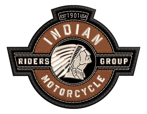 Parche Bordado Riders Group 11x8.5cm. Motocicletas Calidad
