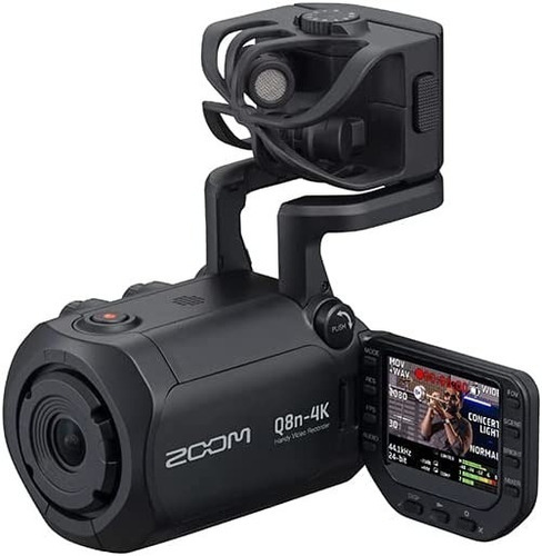 Grabadora De Video Uhd 4k 2 Entradas Xlr Zoom Q8n-4k Color Negro
