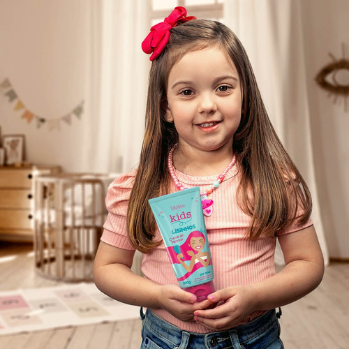 Kit Creme De Pentear Infantil Cabelos Lisos E Cacheados