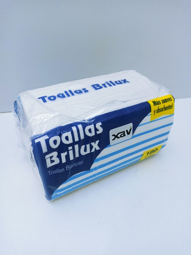 Imagen 2 de 3 de Servilleta Toalla Toallin Papel Mano Interc Brilux 2078 Xavi