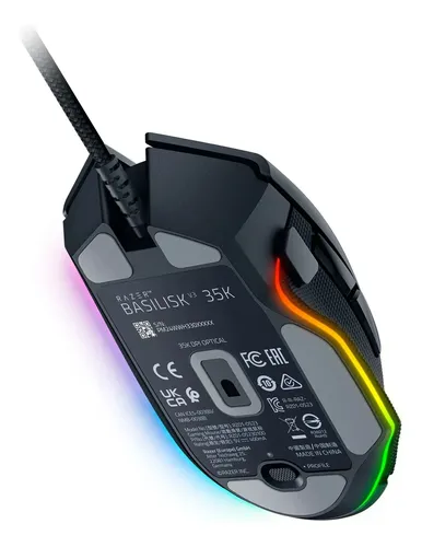 Mouse Gamer Ergonômico Com Fio, Razer Basilisk V3 35K, Chroma RGB