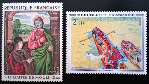 Francia Arte, Serie Yv. 1732-33 Pinturas 1972 Mint L13469