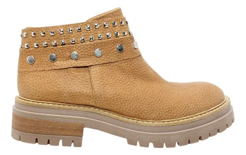 Botinetas Mujer Cuero Vacuno Botas Bajas Clasicas Sucre 3553