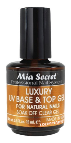 Luxury Top Y Base Coat Uv/led Mia Secret Lolly Nails 15ml