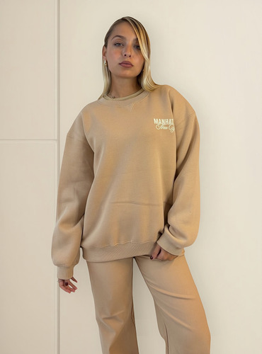 Buzo Mujer Frisa Invisible Peinada Premium Moda Estampado