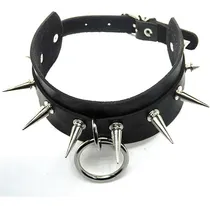Comprar Gargantilha Spikes Couro Espinhos Punk Gótico Cosplay Choker