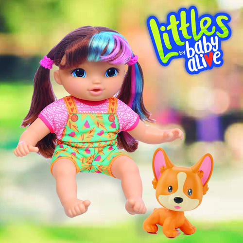 Muñeca Escuadra Little Harlyn Pelo Castaño Liso Accesorios S