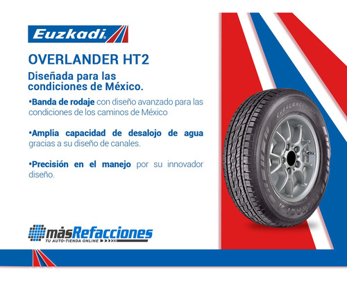 Kit De 4 Llantas Lt245/75r17 121s Euzkadi Overlander Ht 2