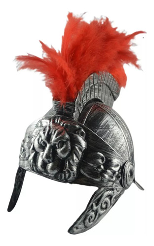 Casco Romano Vintage Con Casco Medieval, Disfraz Plateado